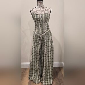 Free People Hold Me Tight Jumpsuit, Corset Top, NWOT